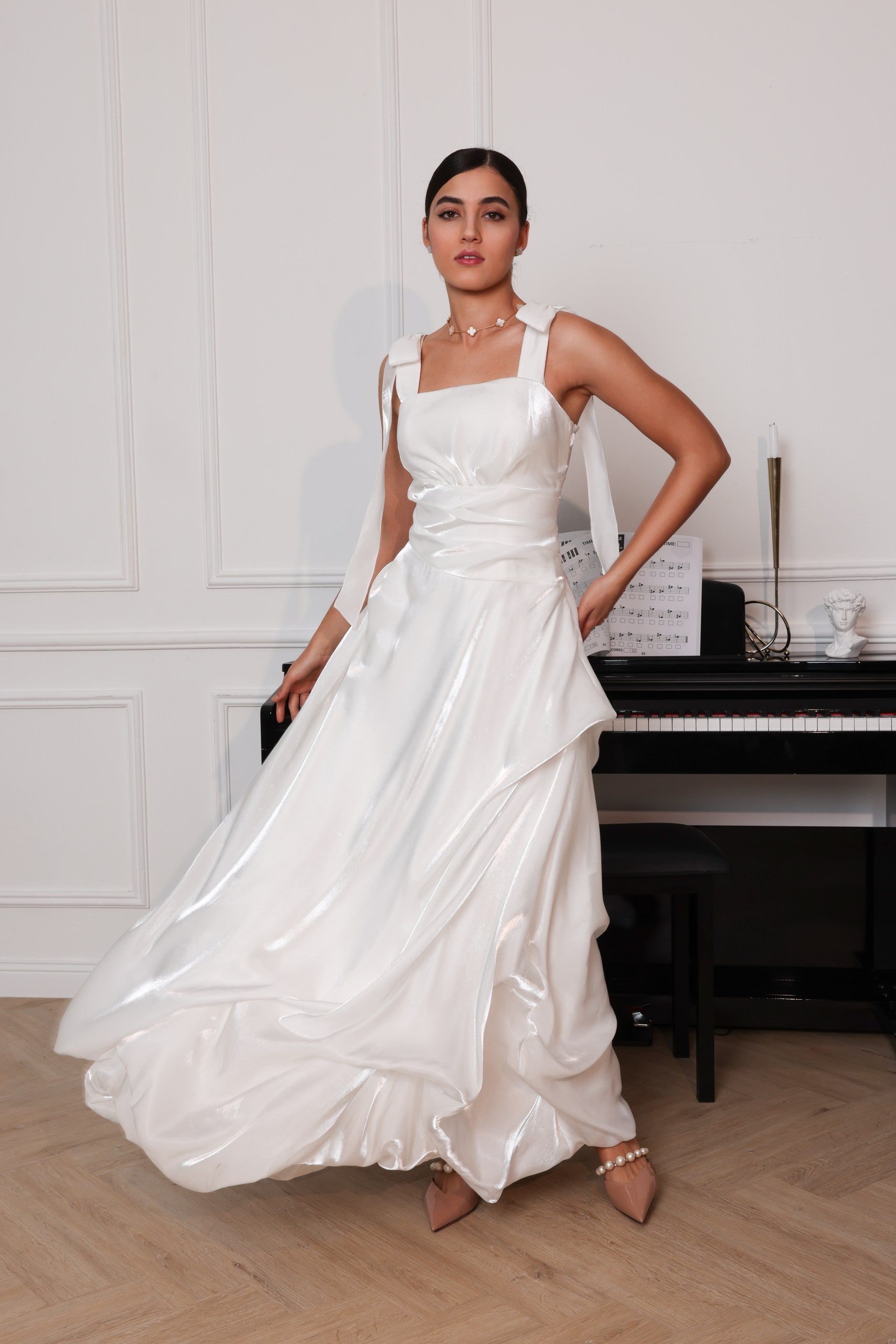Noor - Bridal Drape Maxi Gown