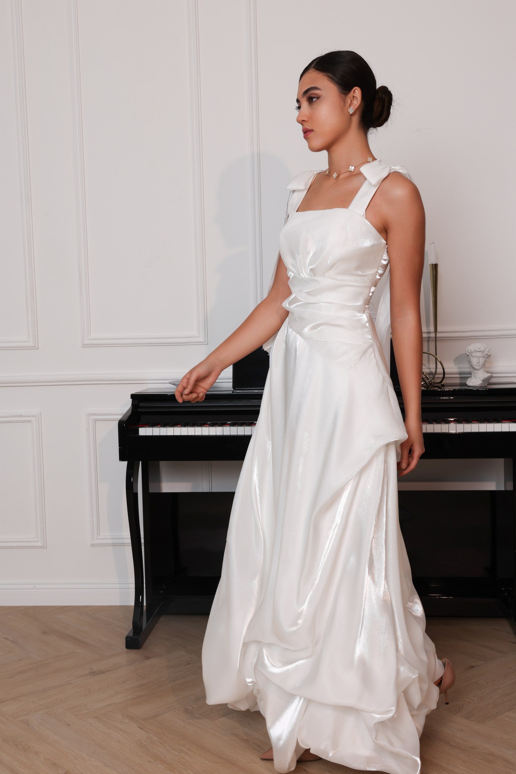 Noor - Bridal Drape Maxi Gown