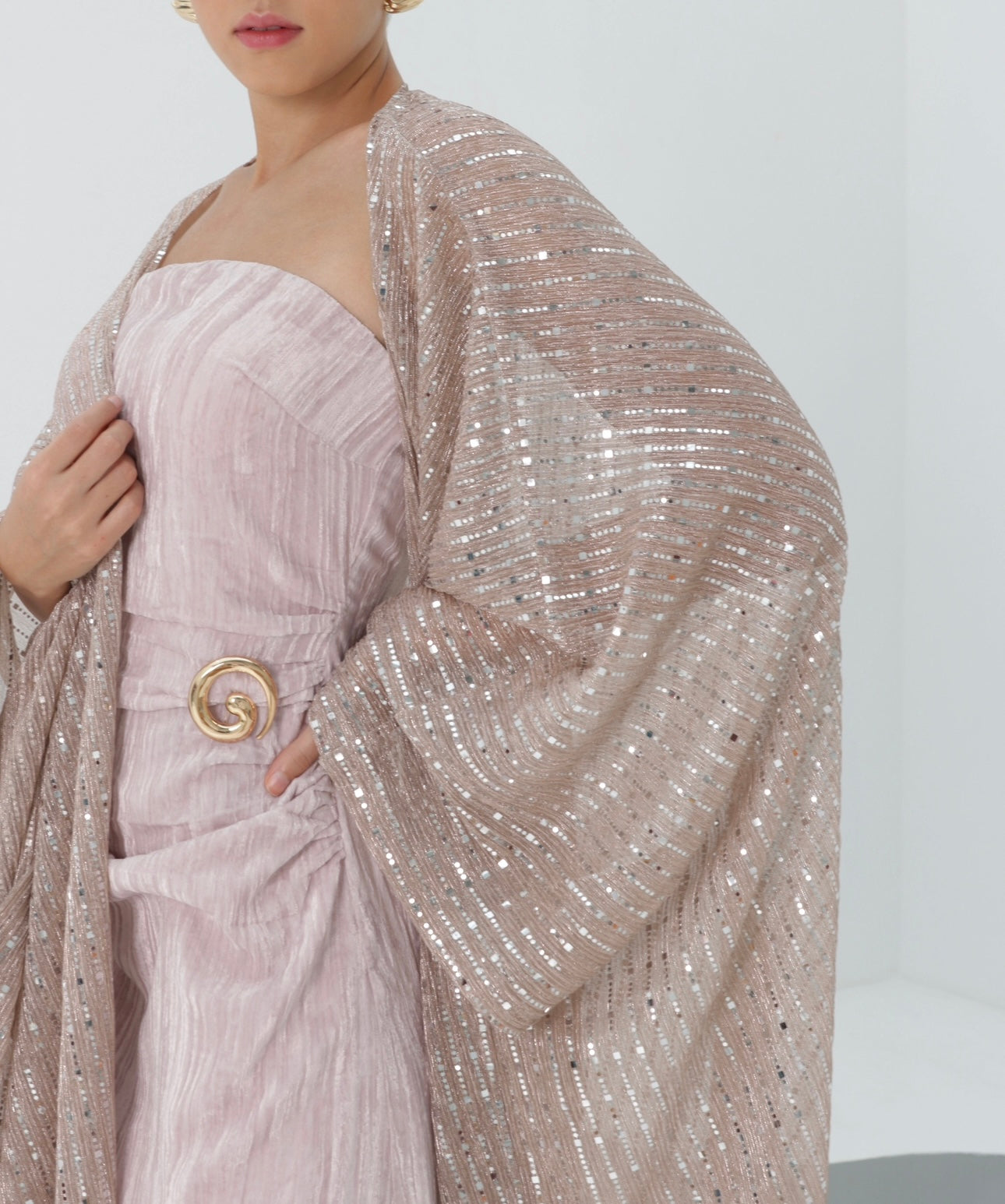 Blush Serenade Strapless Maxi Dress